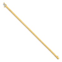 14K Yellow Gold Holds 52 Stones Up to 2.25mm Round Add-a-Diamond Bracelet, 7" view 2