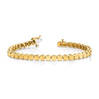 14K Yellow Gold Holds 52 Stones Up to 2.25mm Round Add-a-Diamond Bracelet, 7" view 3