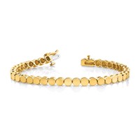 14K Yellow Gold Holds 52 Stones Up to 2.25mm Round Add-a-Diamond Bracelet, 7" view 5