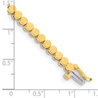 14K Yellow Gold Holds 52 Stones Up to 2.25mm Round Add-a-Diamond Bracelet, 7" view 4