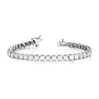 14K White Gold Holds 52 Stones Up to 2.25mm Round Add-a-Diamond Bracelet, 7" view 5