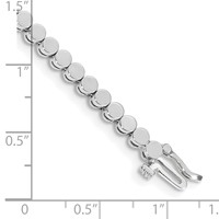 14K White Gold Holds 52 Stones Up to 2.25mm Round Add-a-Diamond Bracelet, 7" view 4