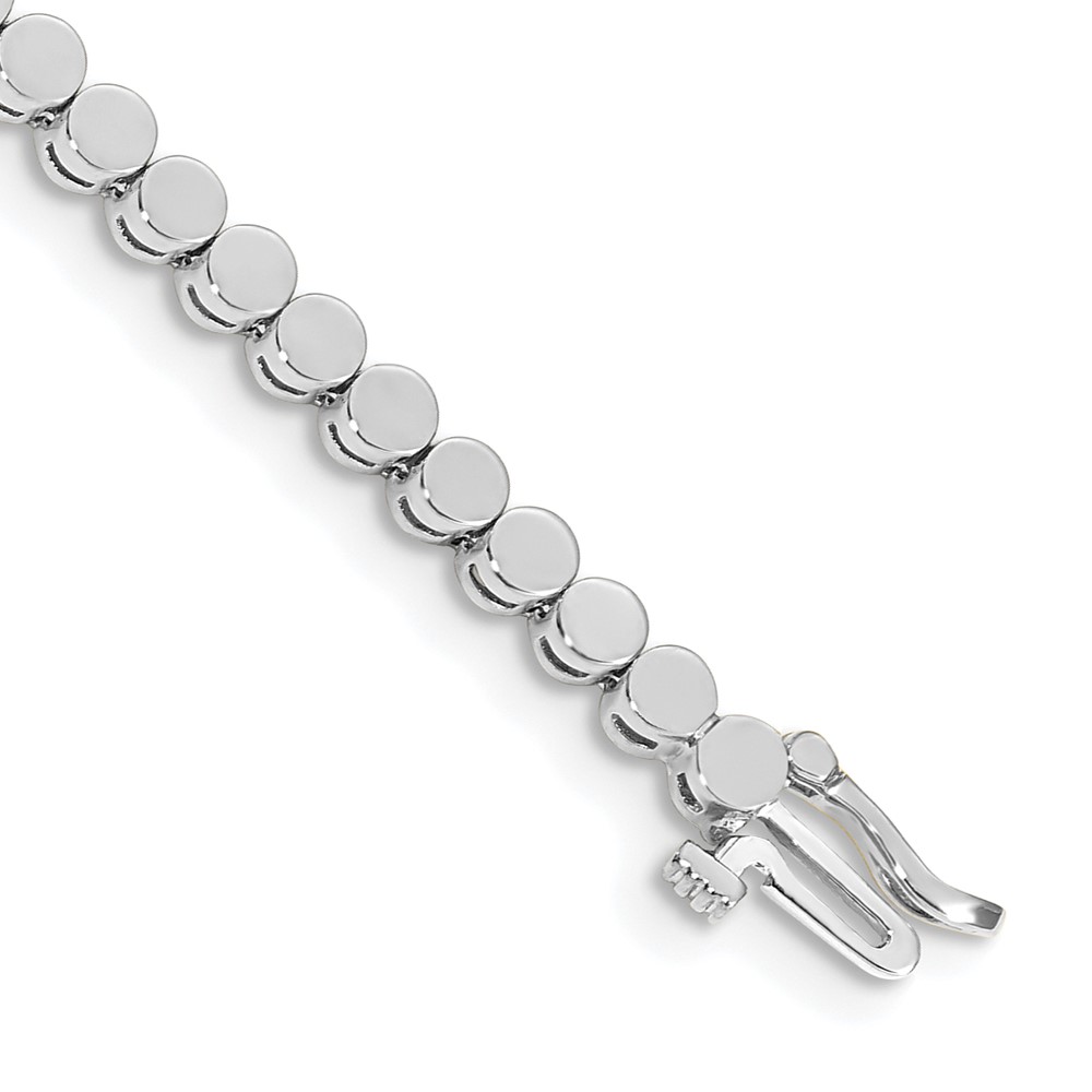 14K White Gold Holds 52 Stones Up to 2.25mm Round Add-a-Diamond Bracelet, 7"
