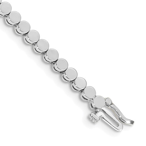 14K White Gold Holds 52 Stones Up to 2.25mm Round Add-a-Diamond Bracelet, 7"