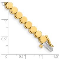 14K Yellow Gold Holds 35 Stones Up to 3.5mm Round Add-a-Diamond Bracelet, 7" view 4