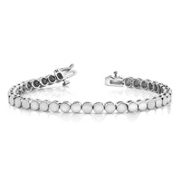 14K White Gold Holds 35 Stones Up to 3.5mm Round Add-a-Diamond Bracelet, 7" view 3
