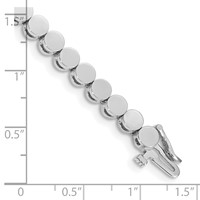 14K White Gold Holds 35 Stones Up to 3.5mm Round Add-a-Diamond Bracelet, 7" view 4