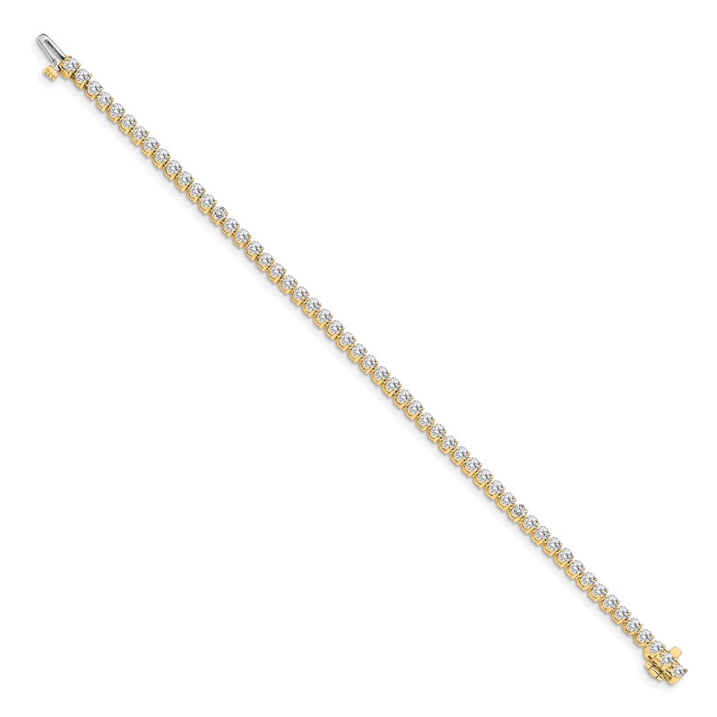 True Origin 14k 2 3/8 carat Lab Grown Diamond VS D E F Tennis Bracelet