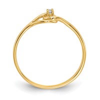 14K Polished AA Diamond Fancy Ring view 2