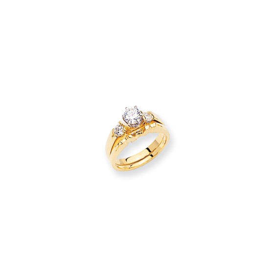 14k AA Diamond engagement ring