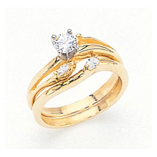 14k Diamond Solitaire Ring
