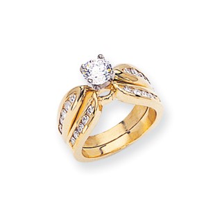 14k AA Diamond engagement ring