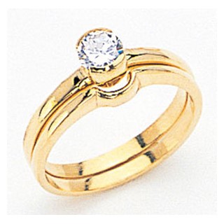 14k Diamond Solitaire Ring