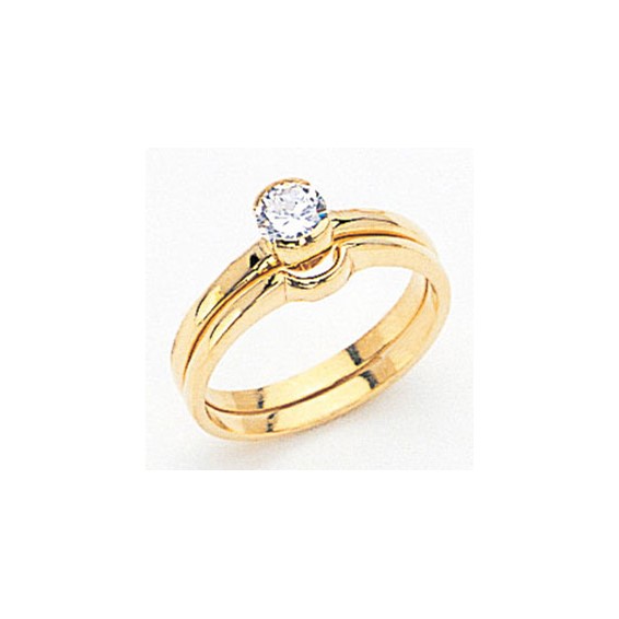 14k Diamond Solitaire Ring