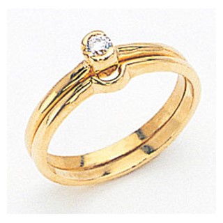14k Solitaire Ring