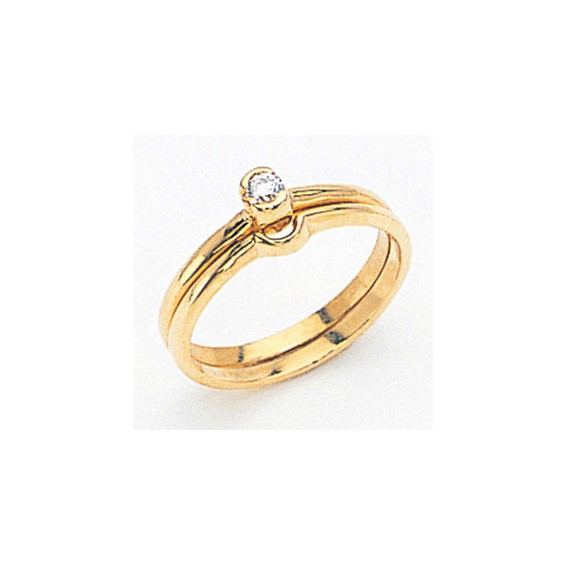 14k Solitaire Ring