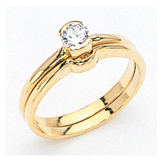 14k Diamond Solitaire Ring
