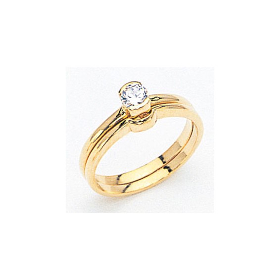 14k Diamond Solitaire Ring