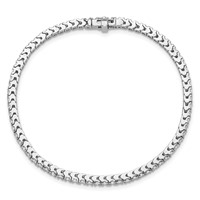 14K White Gold 1.25 Carat Lab Grown Diamond VS SI+ G+ Complete Round Tennis Bracelet view 4