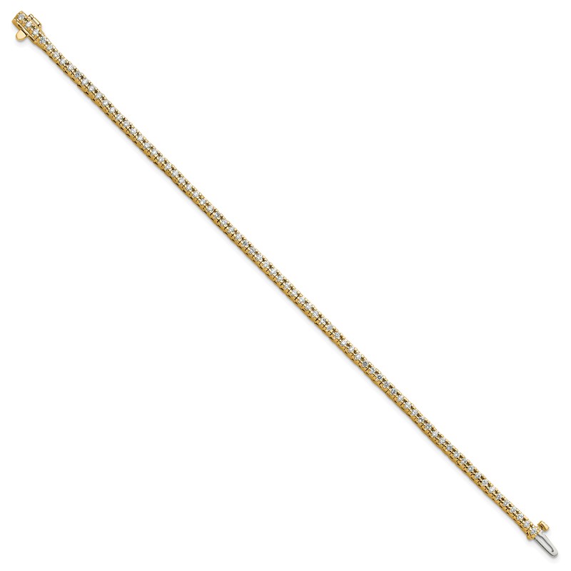 True Origin 14k 1 1/4 carat Lab Grown Diamond VS D E F Tennis Bracelet