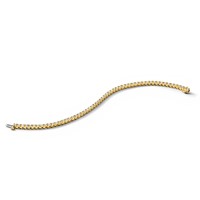 14K Yellow Gold 2.20 Carat Lab Grown Diamond VS SI+ G+ Complete Round Tennis Bracelet view 4