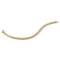 14K Yellow Gold 2.20 Carat Lab Grown Diamond VS SI+ G+ Complete Round Tennis Bracelet view 5