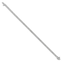 True Origin 14K White Gold 2.20 Carat Lab Grown Diamond VS+ F+ Complete Tennis Bracelet view 2