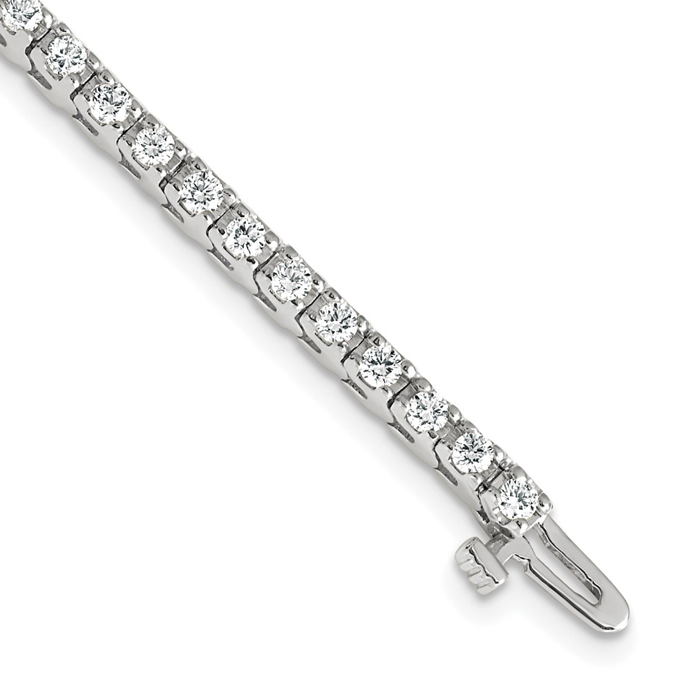 True Origin 14k White Gold 2 1/5 carat Lab Grown Diamond VS D E F Tennis Bracelet (X731WLD)