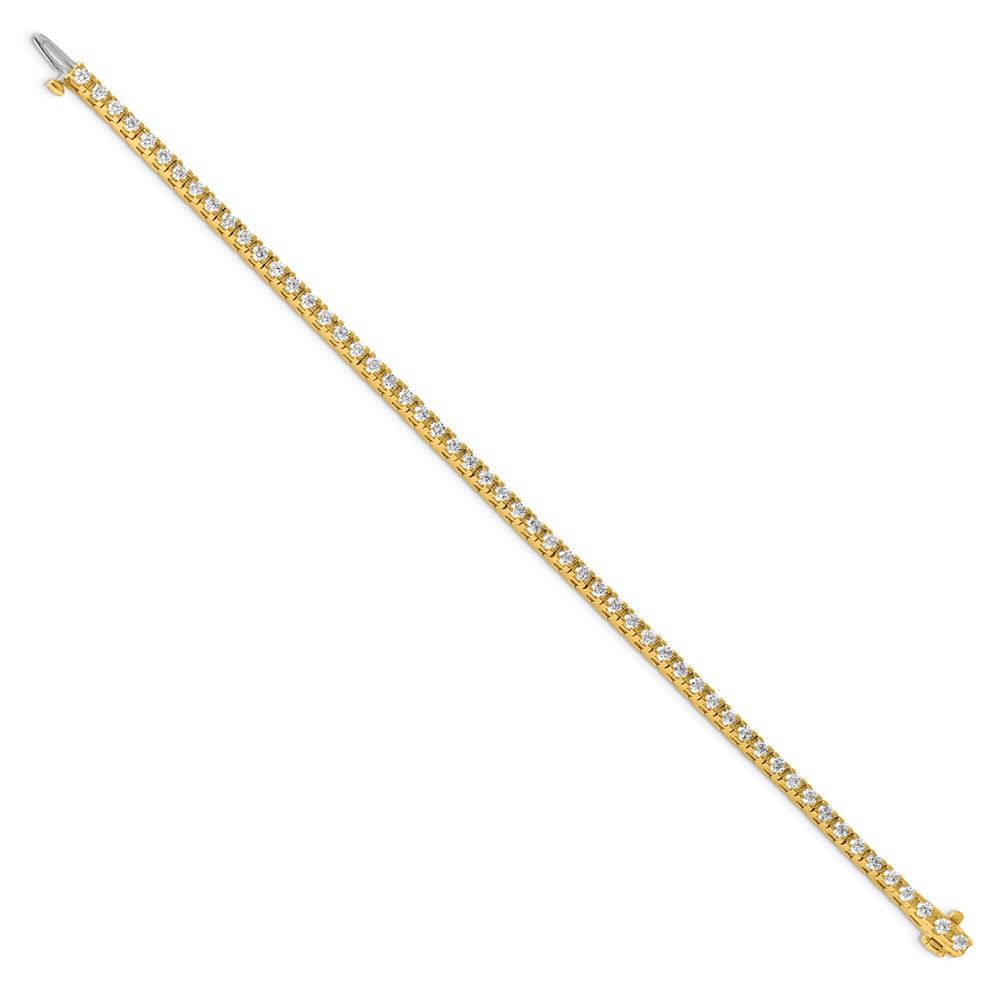 True Origin 14k 2 7/8 carat Lab Grown Diamond VS D E F Tennis Bracelet (X732LD)