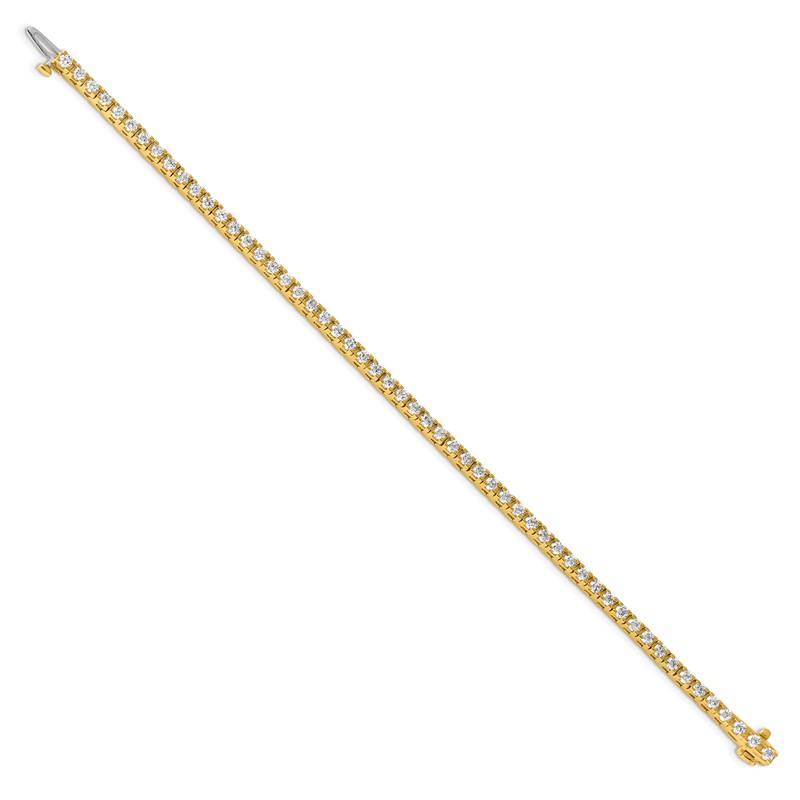 True Origin 14k 2 7/8 carat Lab Grown Diamond VS D E F Tennis Bracelet