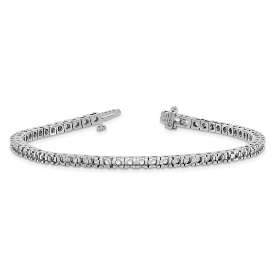 14k White Gold Tennis Bracelet Mounting 8