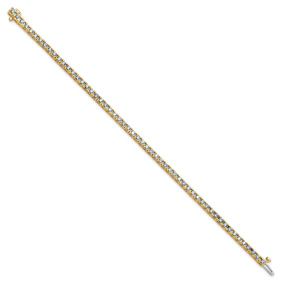 Gold Moissanite Tennis Bracelet