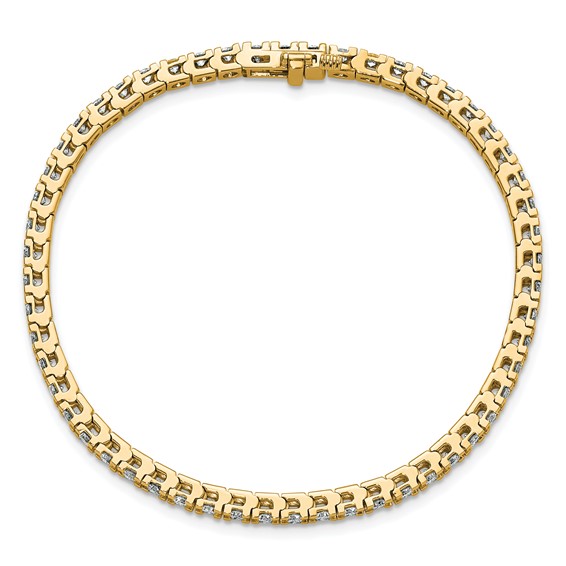 Gold Moissanite Tennis Bracelet