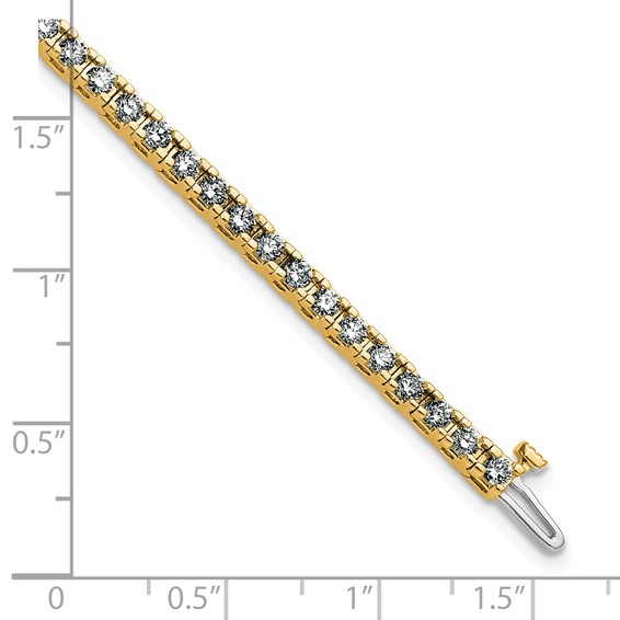 Gold Moissanite Tennis Bracelet