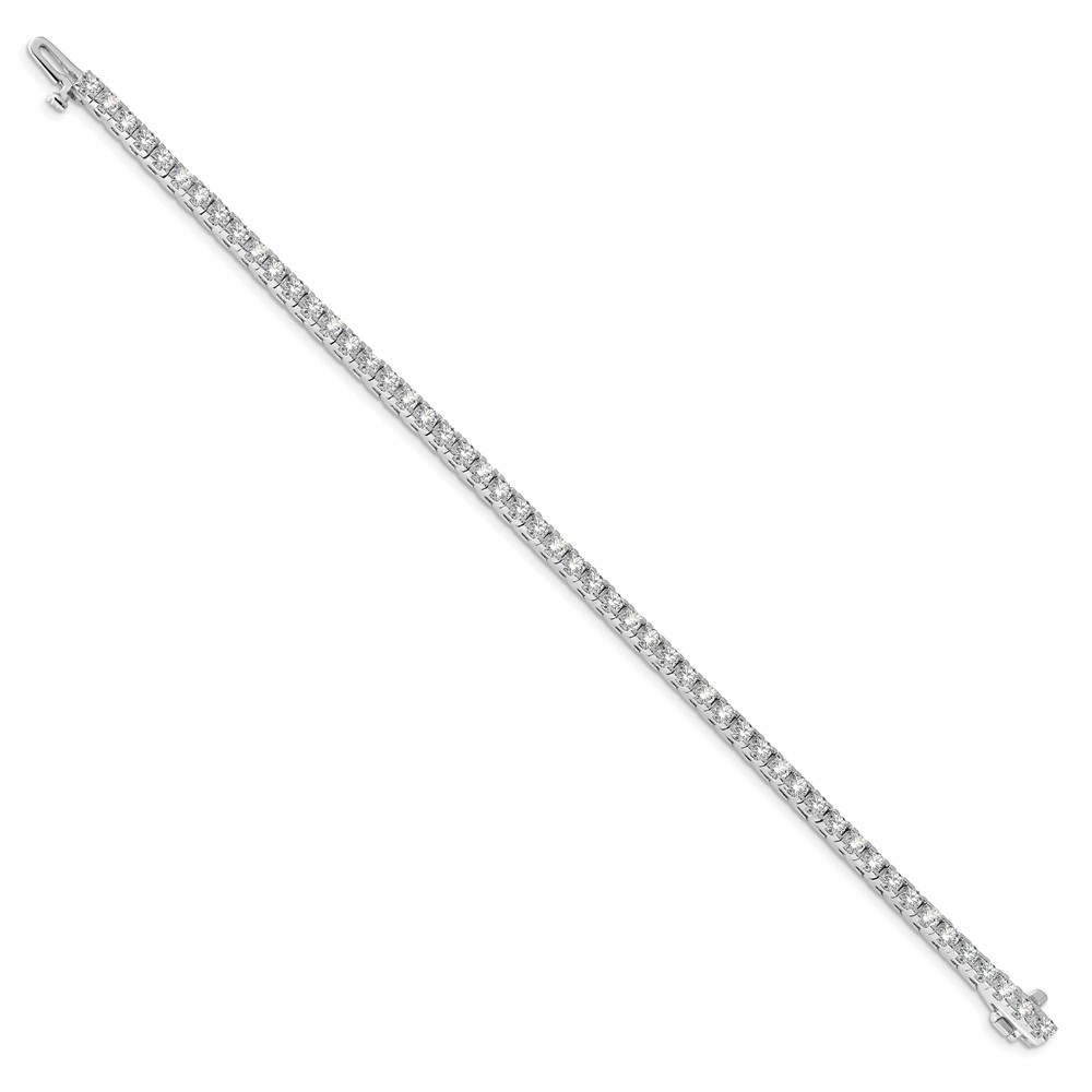 True Origin 14k White Gold 4 1/10 carat Lab Grown Diamond VS D E F Tennis Bracelet (X733WLD)
