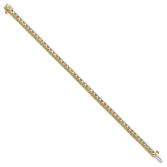 Gold Moissanite Tennis Bracelet