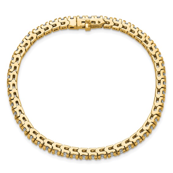 Gold Moissanite Tennis Bracelet