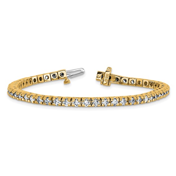 Gold Moissanite Tennis Bracelet
