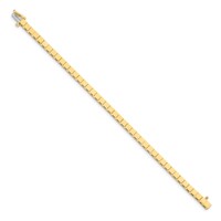 14K Yellow Gold Holds 43 Stones Up to 3mm Square Add-a-Diamond Bracelet, 7" view 2
