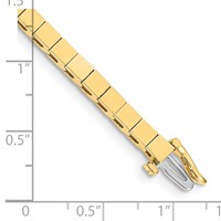 14K Yellow Gold Holds 43 Stones Up to 3mm Square Add-a-Diamond Bracelet, 7" view 4