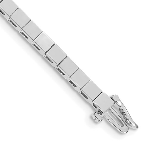 14K White Gold Holds 43 Stones Up to 3mm Square Add-a-Diamond Bracelet, 7"