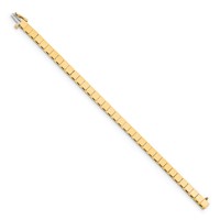 14K Yellow Gold Holds 36 Stones Up to 3.5mm Square Add-a-Diamond Bracelet, 7" view 2