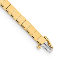 14K Yellow Gold Holds 36 Stones Up to 3.5mm Square Add-a-Diamond Bracelet, 7" view 1