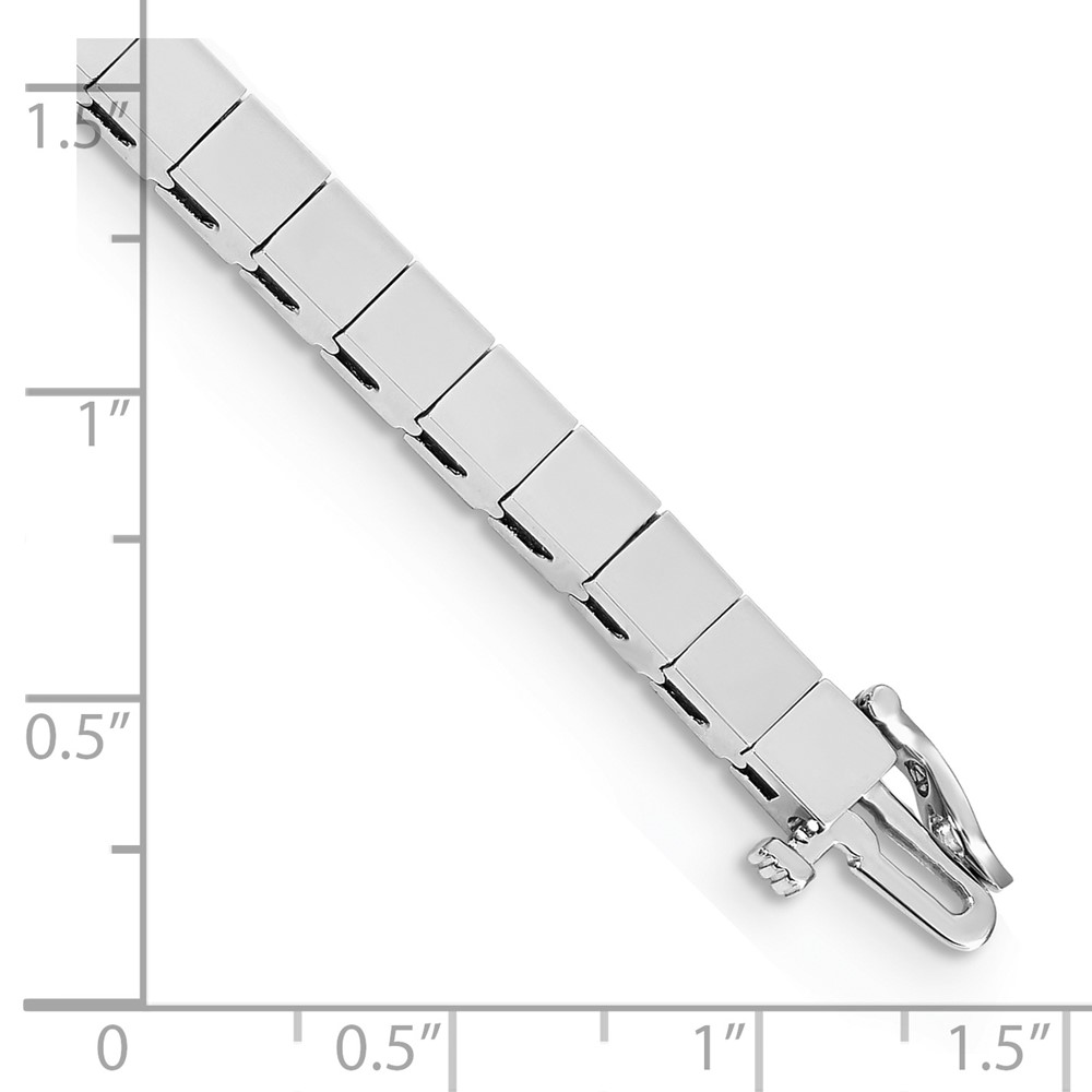 14k White Gold Holds 36 Stones up to 3.5mm Square Add-a-Diamond 7 inch Bracelet (X847W)