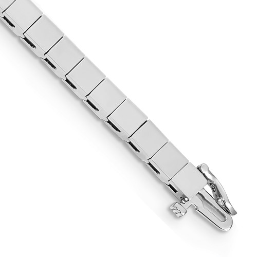 14K White Gold Holds 36 Stones Up to 3.5mm Square Add-a-Diamond Bracelet, 7"