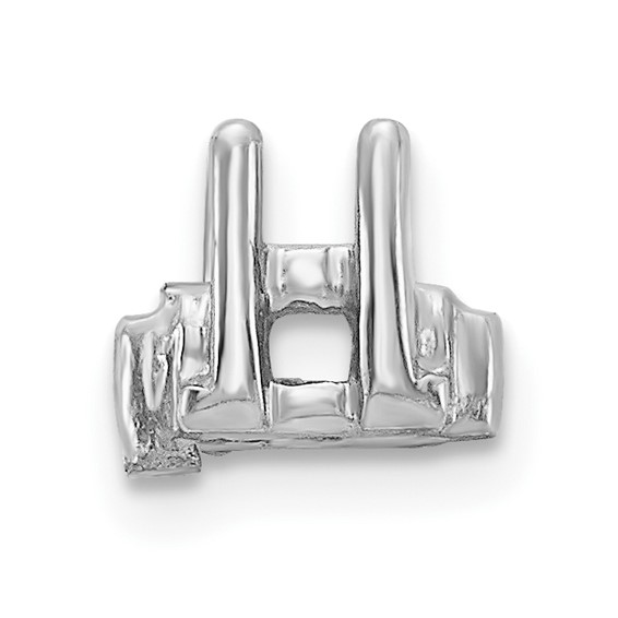14k White Gold Head Holds up to 2.75mm for X852 Add-a-Diamond Bracelet