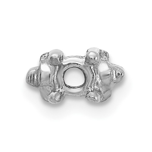14K White Gold Head Holds Up to 2.75mm for X852 Add-a-Diamond Bracelet