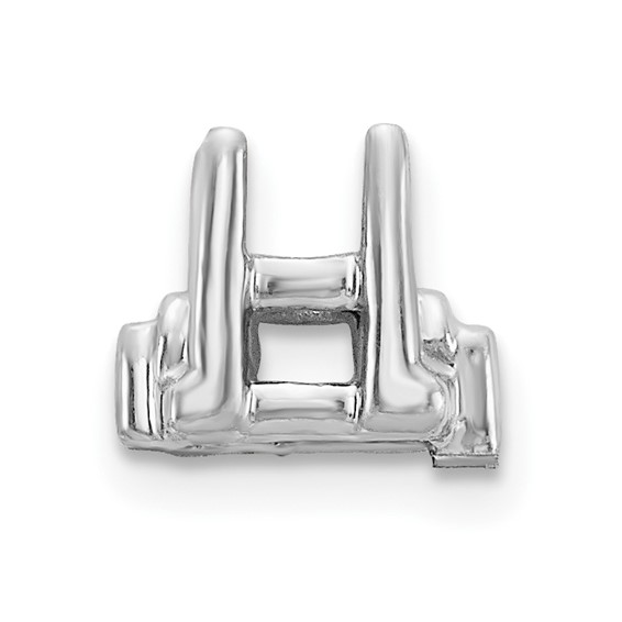 14k White Gold Head Holds up to 3.25mm for X855 Add-a-Diamond Bracelet