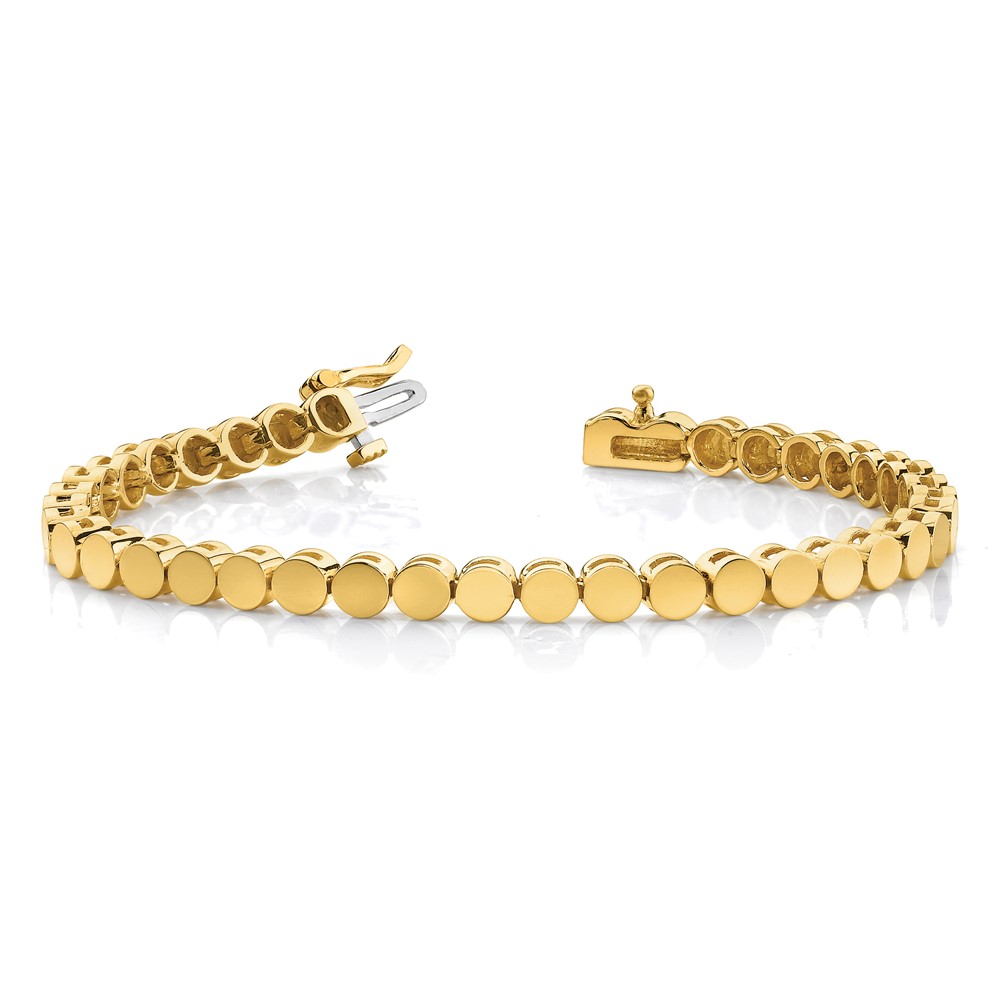 14k Holds 47 Stones up to 2.75mm Round Add-a-Diamond 7 inch Bracelet (X858)