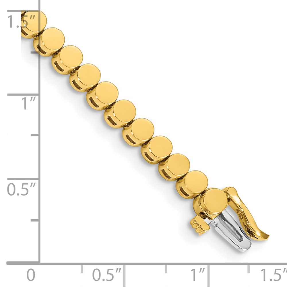 14k Holds 47 Stones up to 2.75mm Round Add-a-Diamond 7 inch Bracelet (X858)